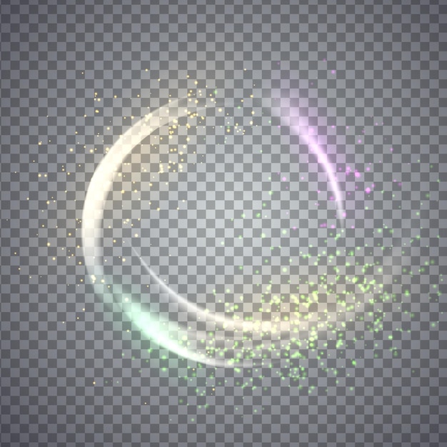 Circular flare light effect