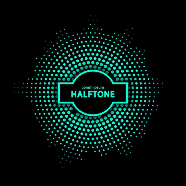 Circular halftone background