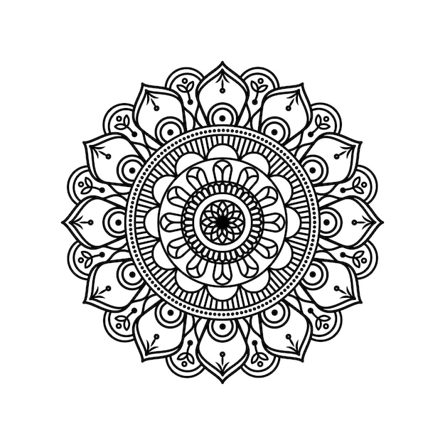 Circular pattern in form of mandala  . Decorative ornament in ethnic oriental style