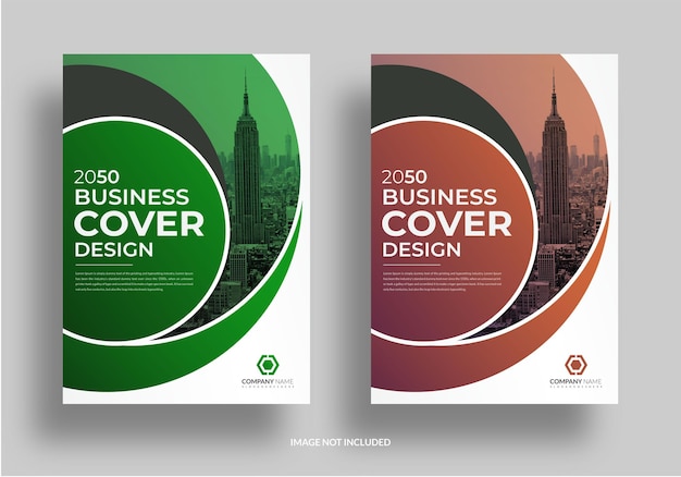 Circular shape corporate business cover template