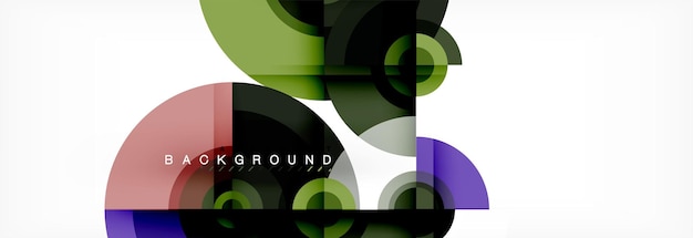 Vector circular vector abstract background