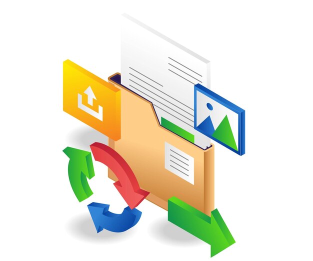 Vector circulation of sending folder data