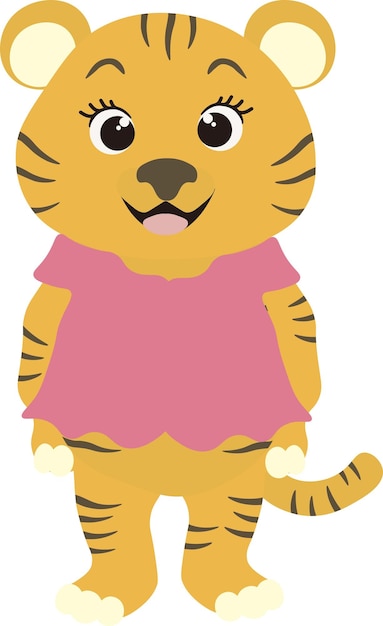 Circus Animal Tiger Clipart graphic