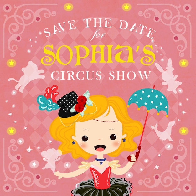 Circus Card Girl