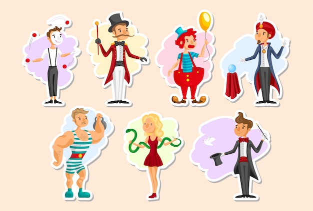 Circus characters collection