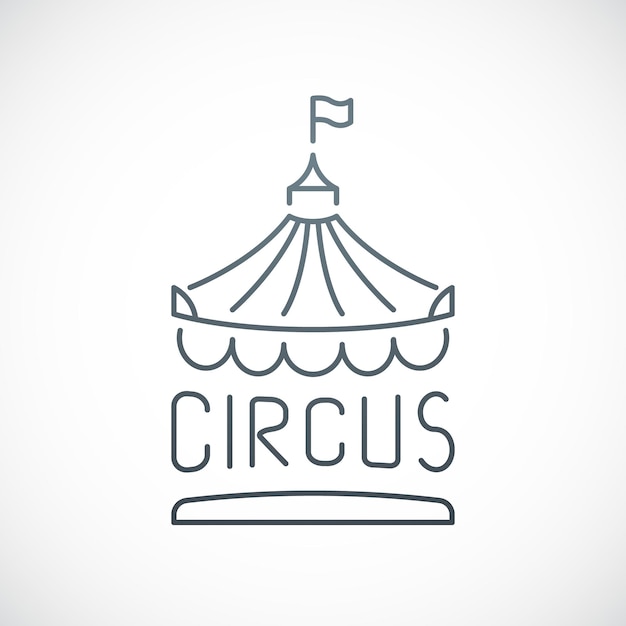 Circus icon isolated on white background