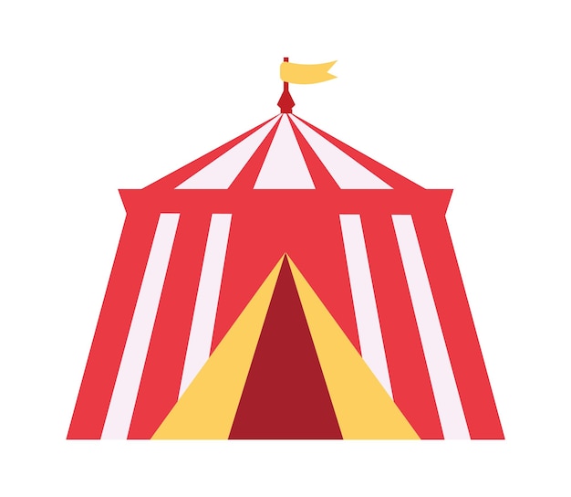 Circus tent Amusement Park icon Vector illustration