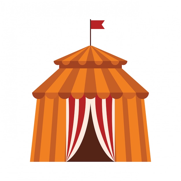 Circus tent icon