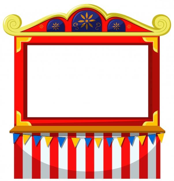 Circus theme blank banner 