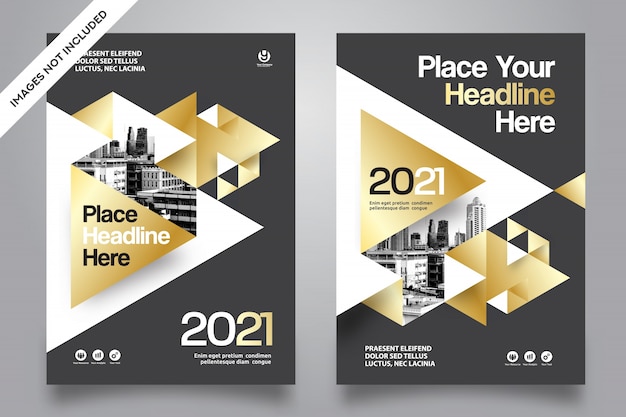 City Background Business Book Cover Design Vector Template 