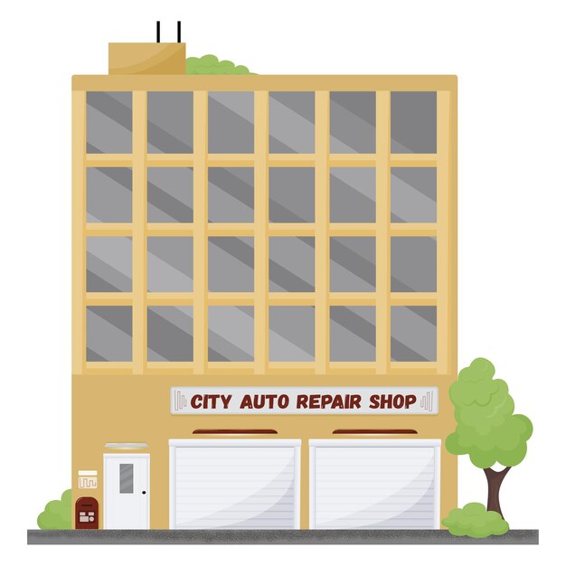 City building auto repair shop