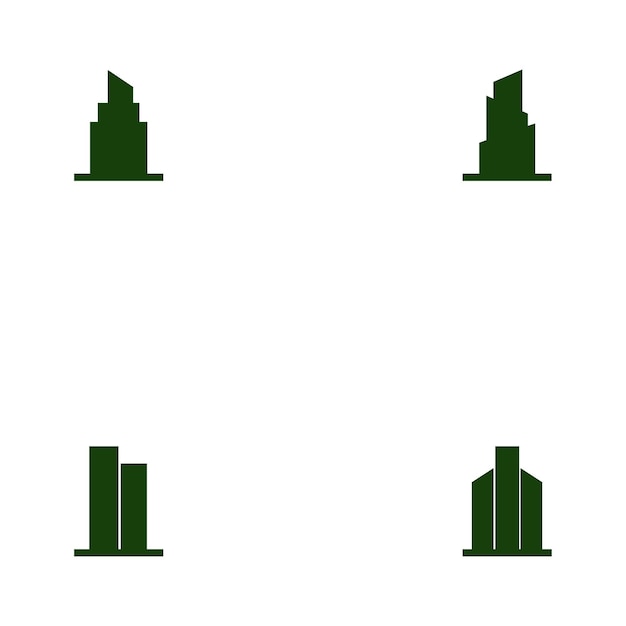 City Building Vector Icon Set