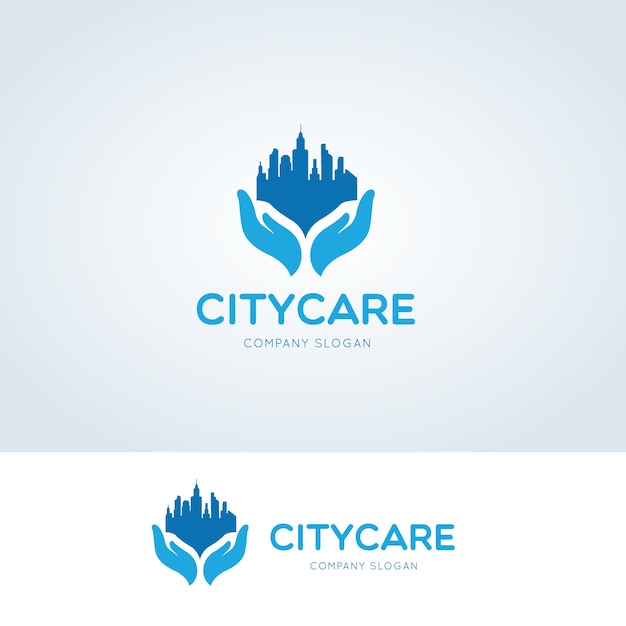 City care logo, Real estate and Creative city logo template.