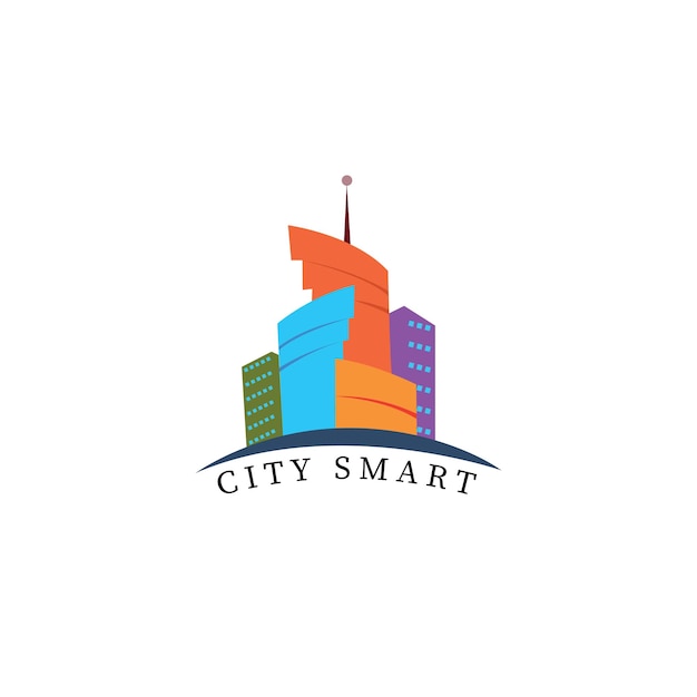 City logo with real estate design