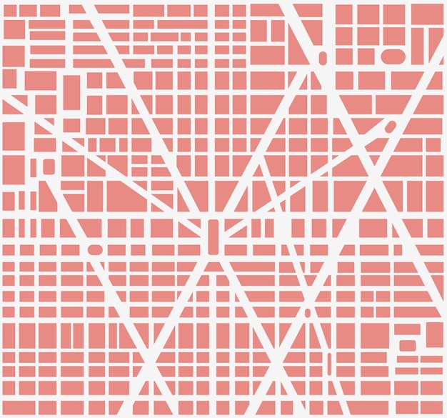 City map of the area of urban neighborhoods, houses and roads. It can be used as background urban design