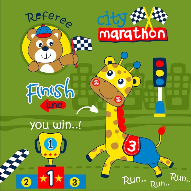 city marathon runner 