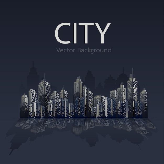 City at night background