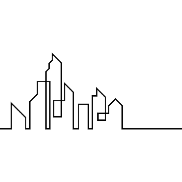 City skyline background vector illustration design