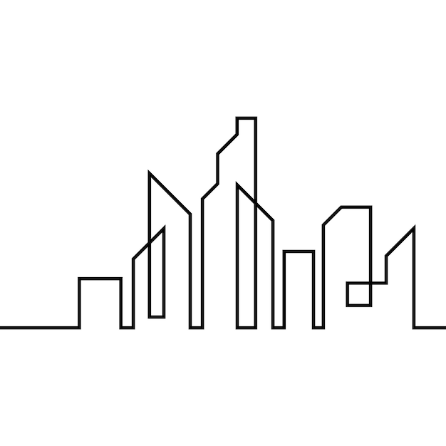 City skyline background vector illustration design