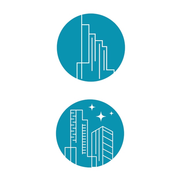 City skyline city silhouette vector illustration in flat design