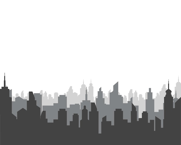 City skyline vector illustration