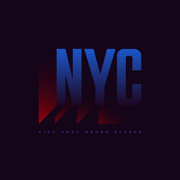 The city that never sleeps The New York logo