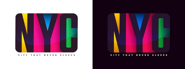 The city that never sleeps The New York logo