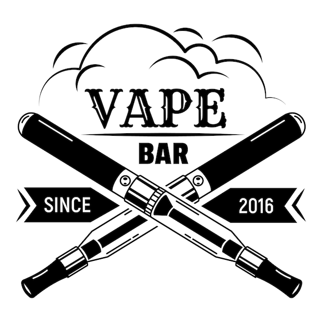 Vector city vape bar logo simple illustration of city vape bar vector logo for web design isolated on white background