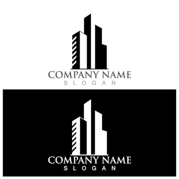 Cityscape tower logo and vector template