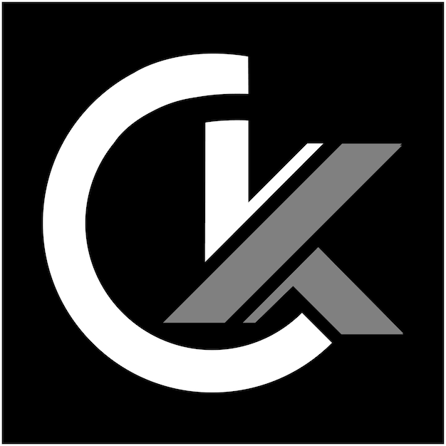 ck latter logo design icon