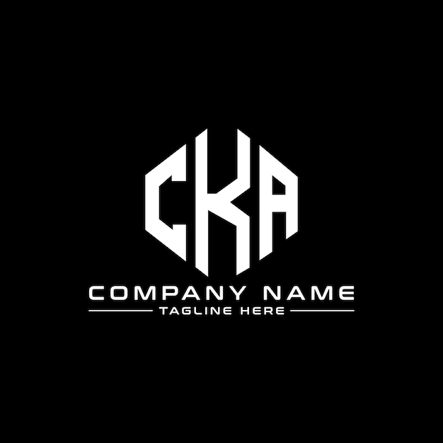 CKA letter logo design with polygon shape CKA polygon and cube shape logo design CKA hexagon vector logo template white and black colors CKA monogram business and real estate logo