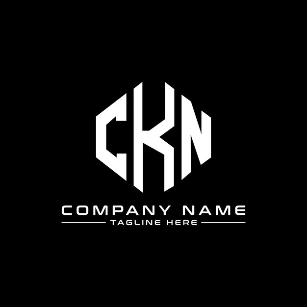 CKN letter logo design with polygon shape CKN polygon and cube shape logo design CKN hexagon vector logo template white and black colors CKN monogram business and real estate logo