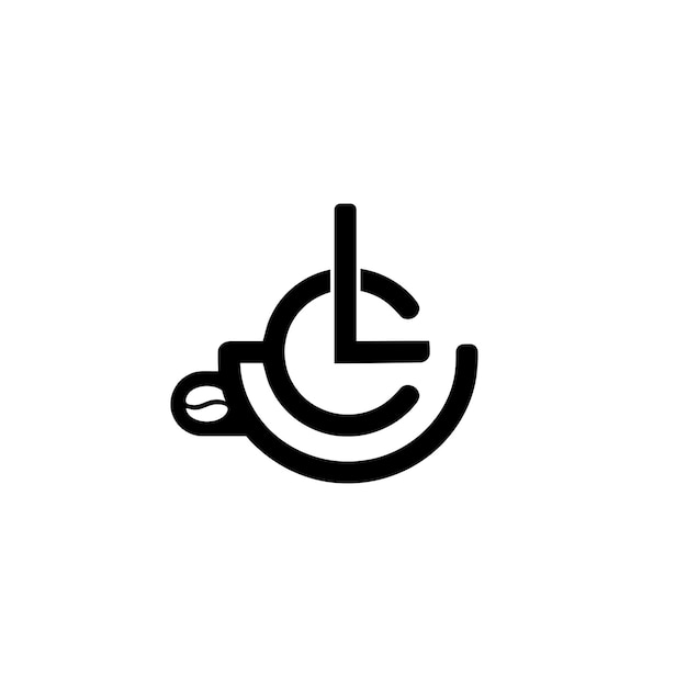 cl lounge coffee cup logo design