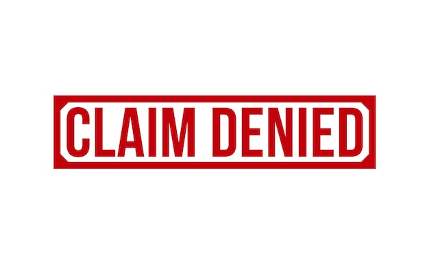 Claim Denied stamp red rubber stamp on white background Claim Denied stamp sign Claim Denied stamp