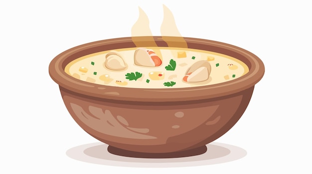 Clam Chowder Day Vector Graphic Illustration