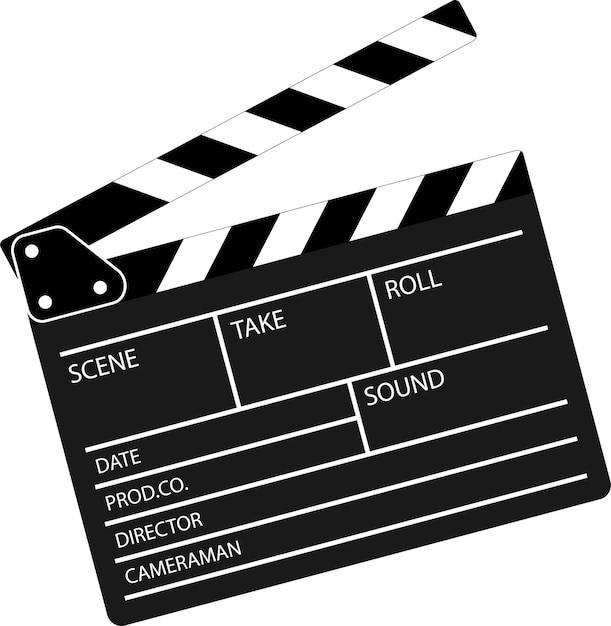 Clapper board illustration