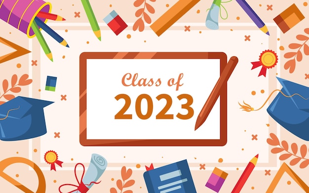 Vector class of 2023 background