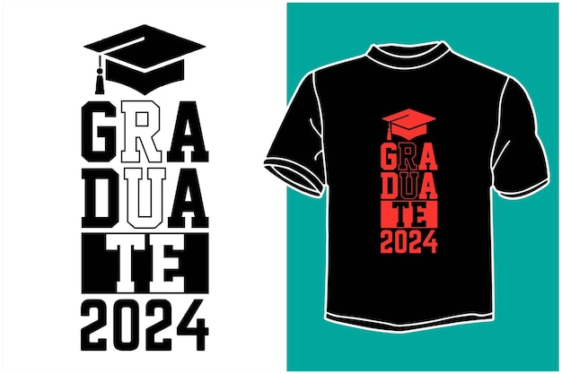 Vector class of 2024 graduations t shirt design