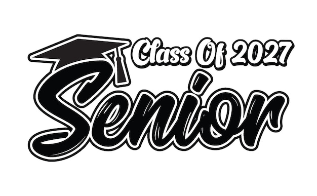 Class Of 2027 T Shirt Design Vector