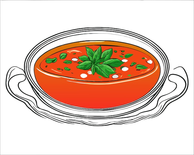 a classic american soup made with tomatoes often with the addition of herbs cream or broth