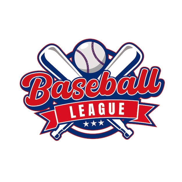 Vector classic baseball team badge logo sports design vector