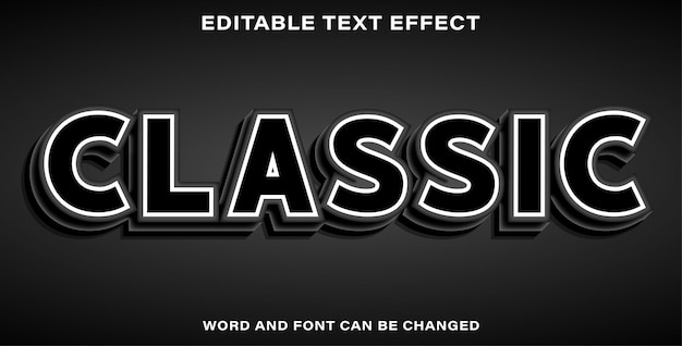 Classic beautiful text effect