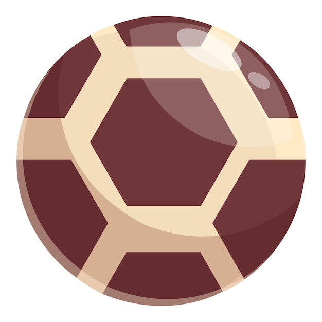 Vector classic brown and beige soccer ball ready for a game