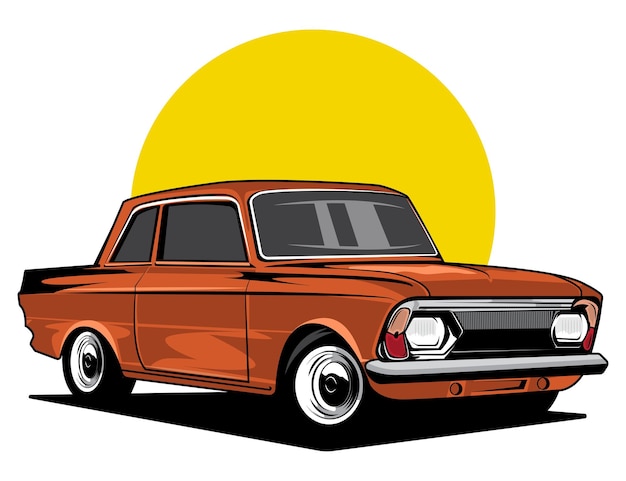 Classic car vector illustration design graphicxA