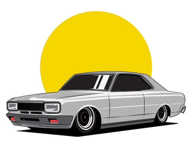 Classic car vehicle illustration vector designxAxA