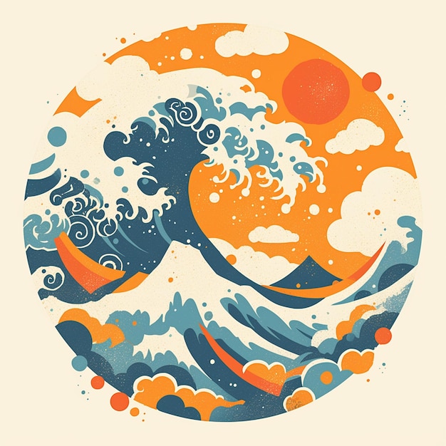 Classic Chinese cloud and wave motifs