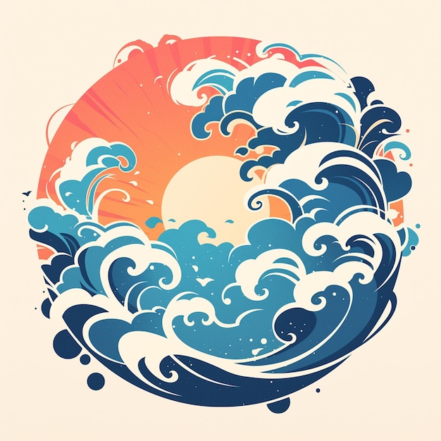 Classic Chinese cloud and wave motifs