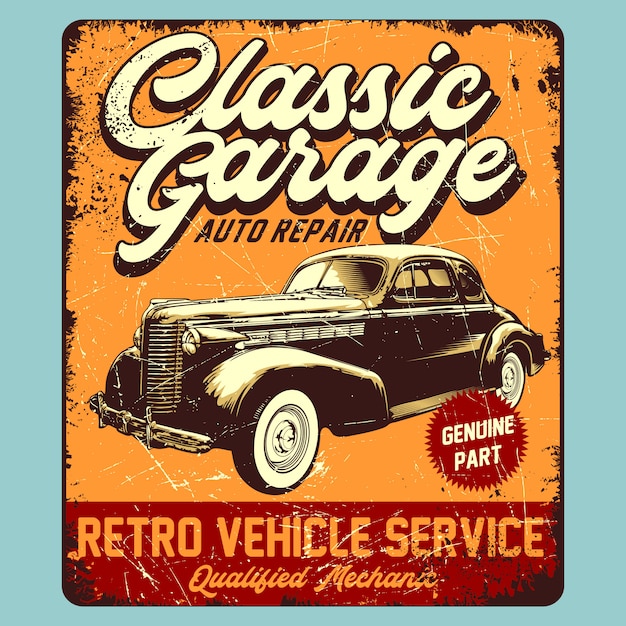 Classic Garage Retro Graphic