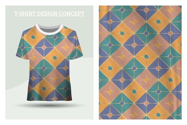 Classic geometric dress design concept