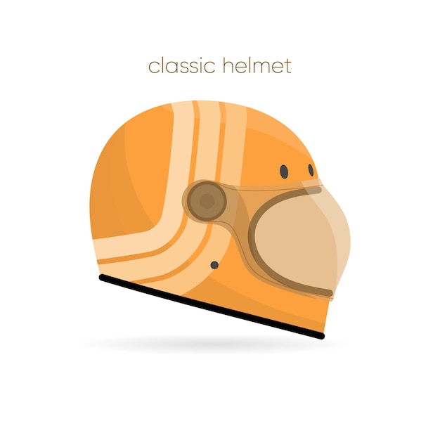 Classic helmet, helmet for motorcycle style classic